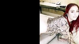 Redhead hottie Arietta gets her dream BBC cock