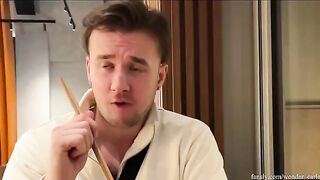 A couple has a good time shopping and almost gets caught in the fitting room
