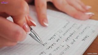 Squirt while learning Spanish with a hot solo girl, damn hot!