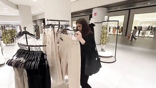 A passionate couple gets caught in a public place and barely escapes notice