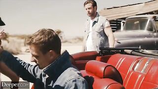 A couple gets intimate on the car hood while the boyfriend is away, a deeper encounter