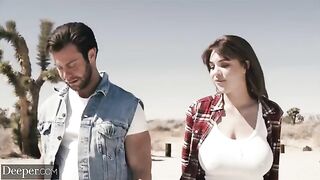 A couple gets intimate on the car hood while the boyfriend is away, a deeper encounter
