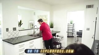 Keiran Lee couldn’t resist fucking petite Latina Emily Willis