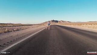Brunette hottie Freya Parker gets fucked after skating, showcasing her slim frame and fiery passion