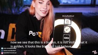 500K! Poreo gifts Unboxing and Oral Creampie, showcasing MollyRedWolf’s intense oral action!