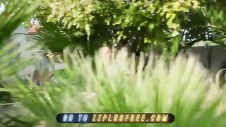 Abella Danger, with her famous flexible ass, entertains Kyle Mason in a steamy outdoor scene