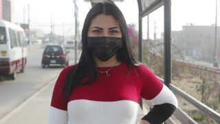 A stunning Venezuelan woman with a huge ass gets lost in Lima
