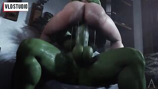 Marvel Heroes Futanari 3D Anime with Huge Cock Action Part 3
