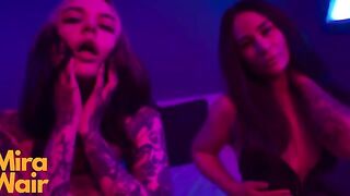 Two lesbian girls are ready to have fun with you