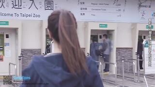 A tourist couple got fucked in Taipei sex vlog