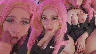 Mitsuri Kanroji gets her pussy full of anime demon slayer cock