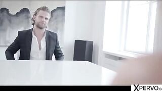 Little Caprice used her foot to fuck Vince and show her dominance