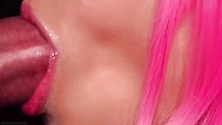 The best milk blowjob with a delicious cum in mouth ASMR 4K
