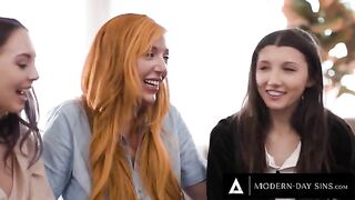 Lauren Phillips helps two innocent lesbians in a steamy 3-way