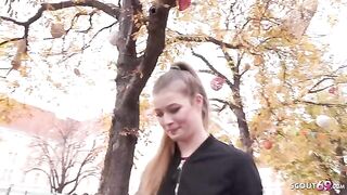 Pick-up casting with petite teen Olivia Sparkle and a big cock