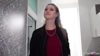 Pick-up casting with petite teen Olivia Sparkle and a big cock