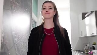 Pick-up casting with petite teen Olivia Sparkle and a big cock