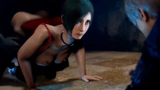 Ada Wong cheated on her husband and got fucked by a mysterious stranger