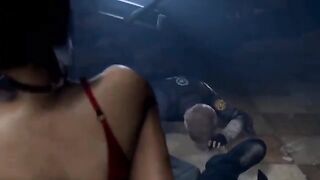 Ada Wong cheated on her husband and got fucked by a mysterious stranger