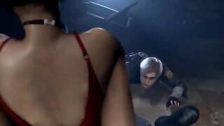 Ada Wong cheated on her husband and got fucked by a mysterious stranger