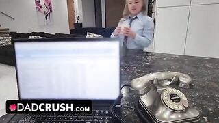 Eva Nyx gets her pussy filled with cum by her step daddy
