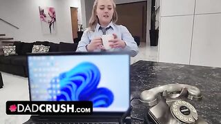 Eva Nyx gets her pussy filled with cum by her step daddy