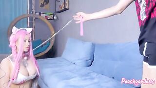 I fed my stepsister Kitty Teen through a bowl with sperm