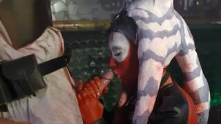 Babe Aria Alexander gets fucked by Luke Hardy to cure her hangover in a star wars parody
