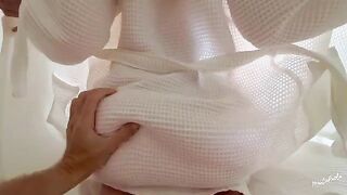 My stepbrother can't resist my juicy ass, I'm so naughty!