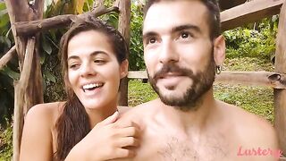 Couple Adam and Eve have passionate, sweaty outdoor sex on Lustery