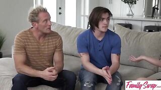 Jessica Starling receives a visit from two young men in need of some milk