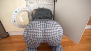 My stepsister was stuck in the washer, so I had sex with her
