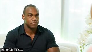Blonde doctor cheats on her husband with black patient