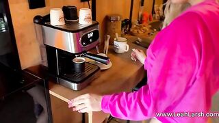 Good morning coffee and a special treat, not just any coffee