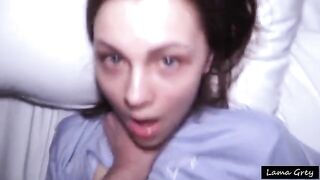 The damn smile of a college girl in the dorm
