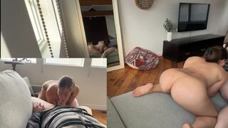 A couple has sex in a hotel room with another couple as guests