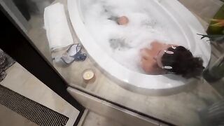 The guy was lucky to get a girl’s bathroom in the hotel