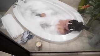 The guy was lucky to get a girl’s bathroom in the hotel