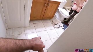 A stepson caught his hot stepmom undressing after work