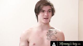 Pervert stepson wants to explore his sexy MILF Crystal Rush’s tight backdoor