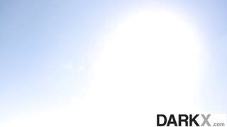 Blonde babe gets her pussy railed by BBC in hardcore action, brought to you by DarkX