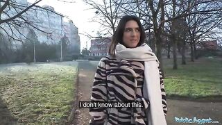 A beautiful European girl, a biology student, met a stranger and got intimate