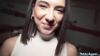A beautiful European girl, a biology student, met a stranger and got intimate