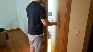 Horny stepson fucked his step mom with big tits hard