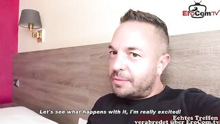 German mature MILF picked up for a sex date without a condom in POV style