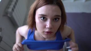 Slobbering slut gets her pussy railed and faceraped