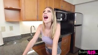 You better shut up and let me suck your cock, Anya Olsen tells Stepbro