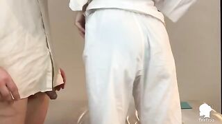 The nurse comes to visit the patient with erectile problems