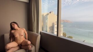 A girl is fucking in the hotel and prays her boyfriend never finds out