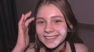 College slut used as a cum dumpster, serving her purpose